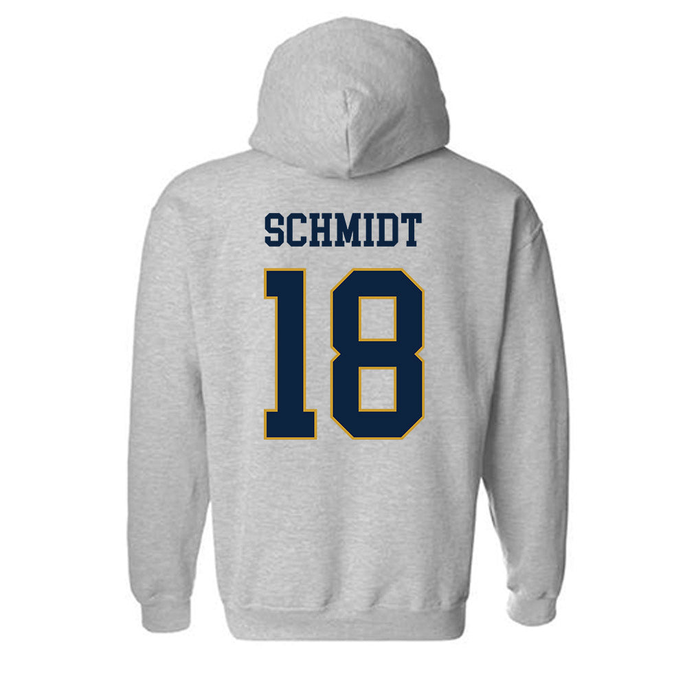 Notre Dame - NCAA Football : Erik Schmidt - Classic Fashion Shersey Hooded Sweatshirt-1