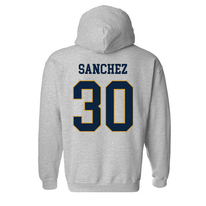 Notre Dame - NCAA Women's Basketball : Gisela Sanchez - Classic Fashion Shersey Hooded Sweatshirt-1