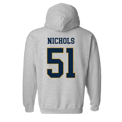 Notre Dame - NCAA Football : Ben Nichols - Classic Fashion Shersey Hooded Sweatshirt-1