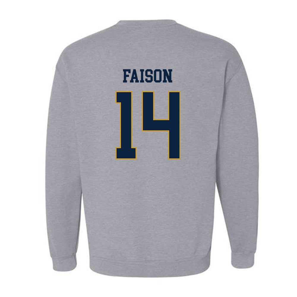 Notre Dame - NCAA Men's Lacrosse : Jordan Faison - Classic Fashion Shersey Crewneck Sweatshirt-1