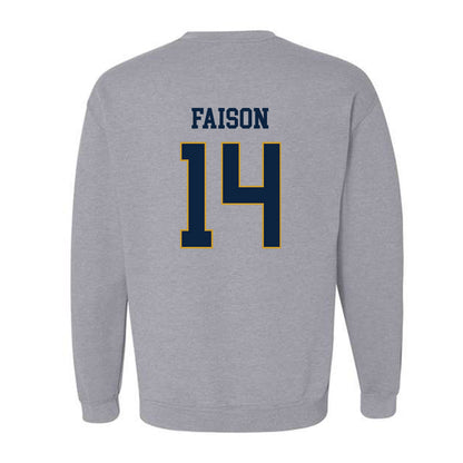 Notre Dame - NCAA Men's Lacrosse : Jordan Faison - Classic Fashion Shersey Crewneck Sweatshirt-1