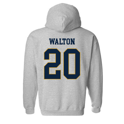 Notre Dame - NCAA Football : Jonaz Walton - Classic Fashion Shersey Hooded Sweatshirt-1