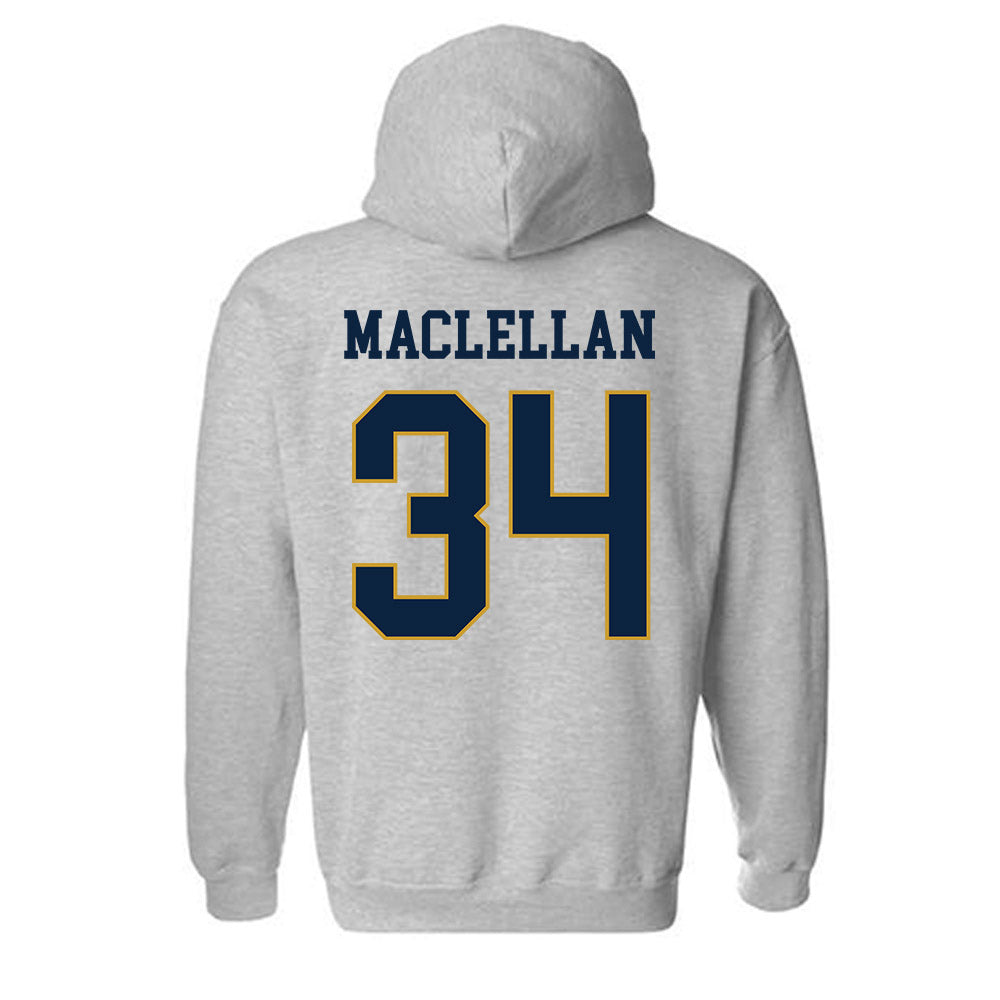 Notre Dame - NCAA Men's Basketball : Matthew MacLellan - Classic Fashion Shersey Hooded Sweatshirt-1