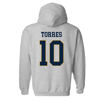 Notre Dame - NCAA Softball : Jillian Torres - Classic Fashion Shersey Hooded Sweatshirt-1