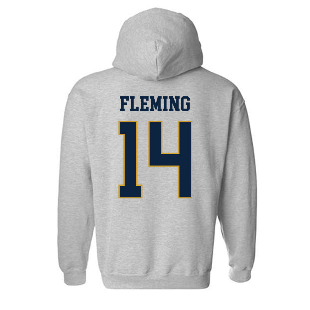 Notre Dame - NCAA Men's Ice Hockey : Maddox Fleming - Classic Fashion Shersey Hooded Sweatshirt-1