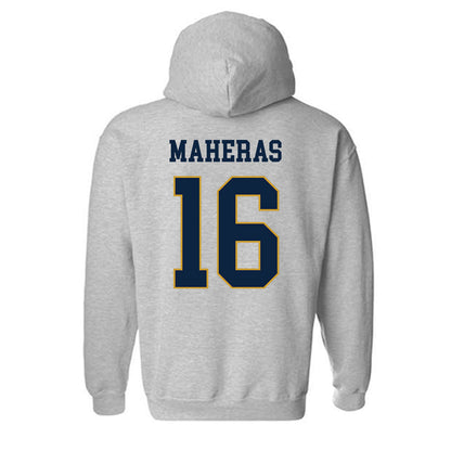 Notre Dame - NCAA Men's Lacrosse : Will Maheras - Classic Fashion Shersey Hooded Sweatshirt-1