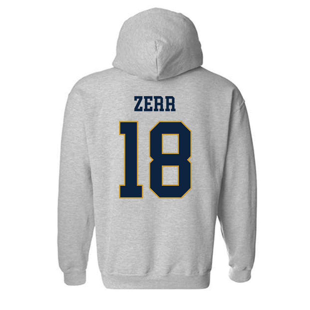 Notre Dame - NCAA Baseball : Aiden Zerr - Classic Fashion Shersey Hooded Sweatshirt-1