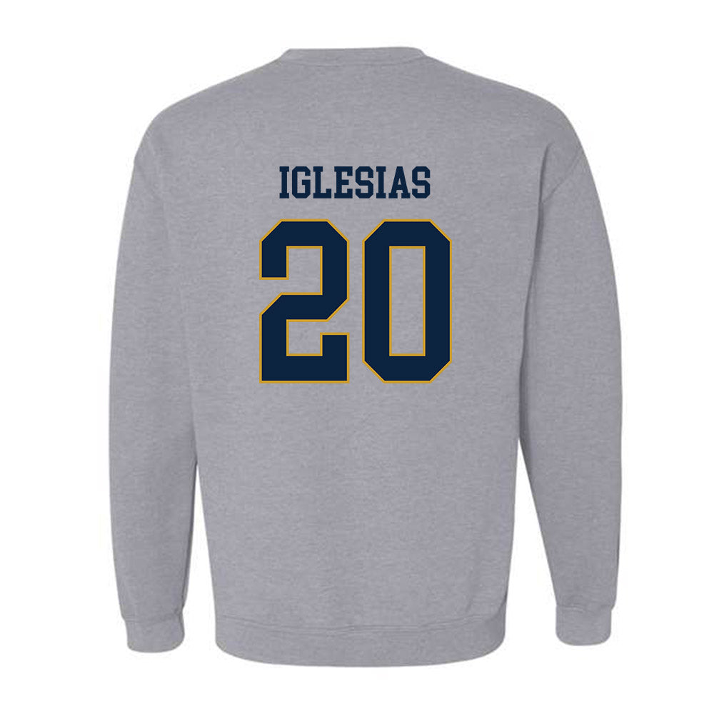 Notre Dame - NCAA Men's Lacrosse : Miguel Iglesias - Classic Fashion Shersey Crewneck Sweatshirt-1