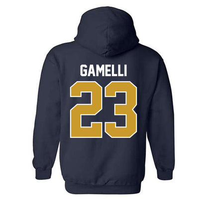 Notre Dame - NCAA Baseball : Gian Gamelli - Sports Shersey Hooded Sweatshirt-1