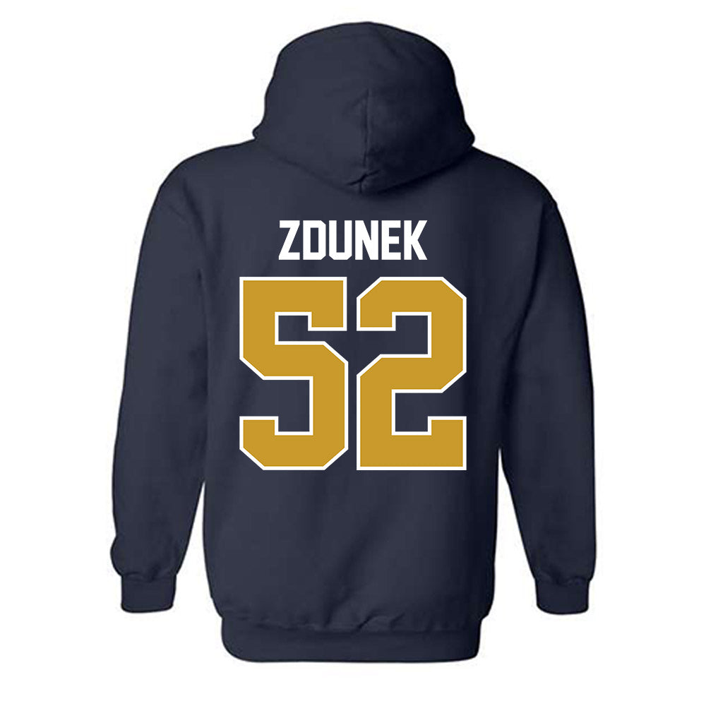 Notre Dame - NCAA Baseball : Eric Zdunek - Sports Shersey Hooded Sweatshirt-1