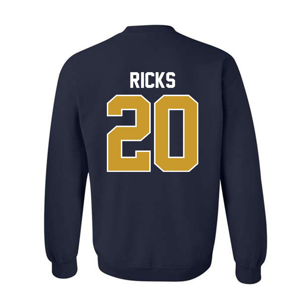 Notre Dame - NCAA Baseball : Caleb Ricks - Sports Shersey Crewneck Sweatshirt-1