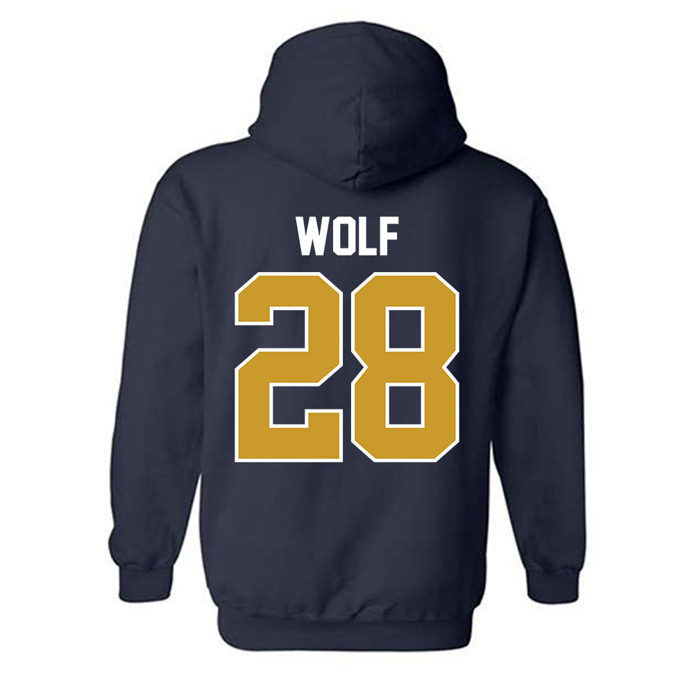 Notre Dame - NCAA Baseball : Rhys Wolf - Sports Shersey Hooded Sweatshirt-1