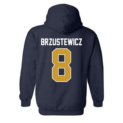 Notre Dame - NCAA Baseball : Hudson Brzustewicz - Sports Shersey Hooded Sweatshirt-1