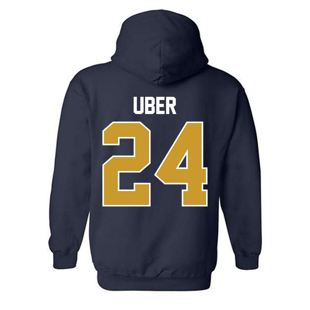 Notre Dame - NCAA Baseball : Ty Uber - Sports Shersey Hooded Sweatshirt-1
