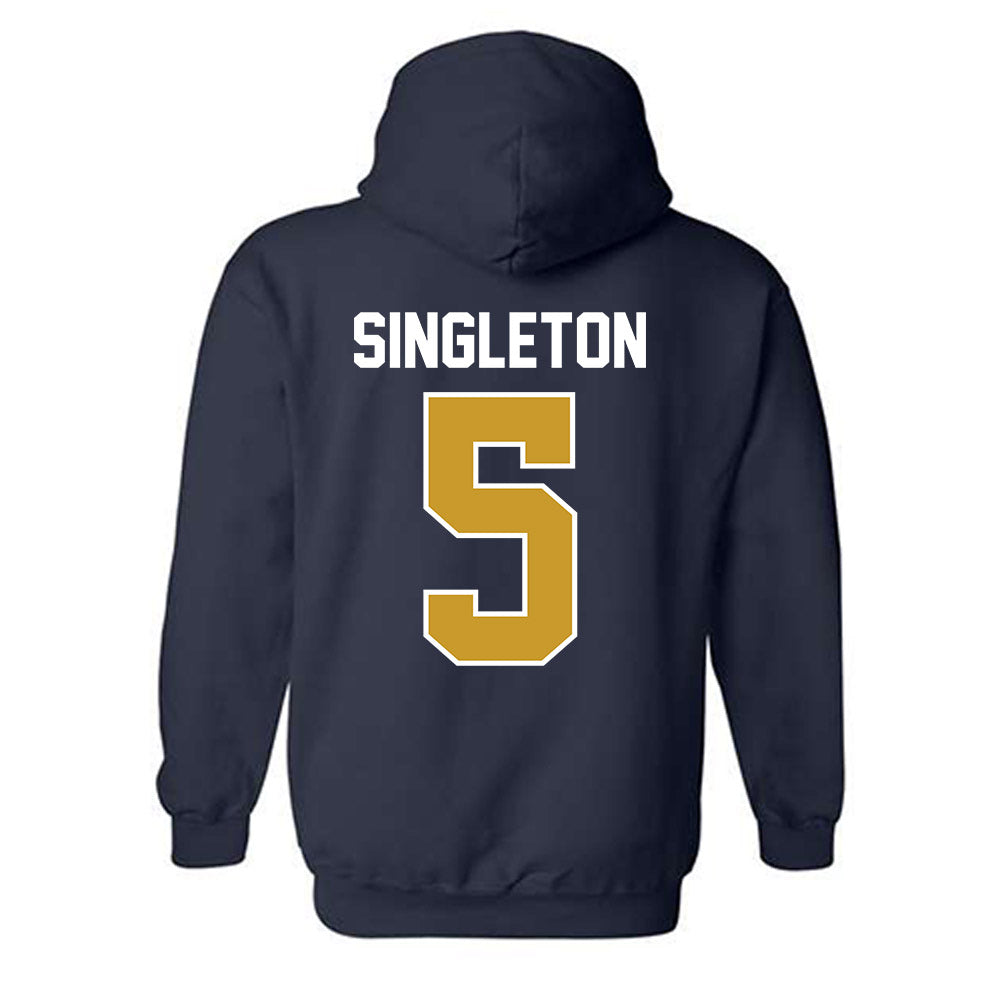 Notre Dame - NCAA Baseball : Dylan Singleton - Sports Shersey Hooded Sweatshirt-1