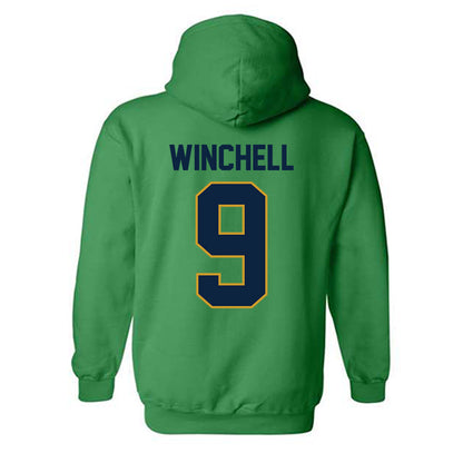 Notre Dame - NCAA Softball : Mickey Winchell - Sports Shersey Hooded Sweatshirt-1