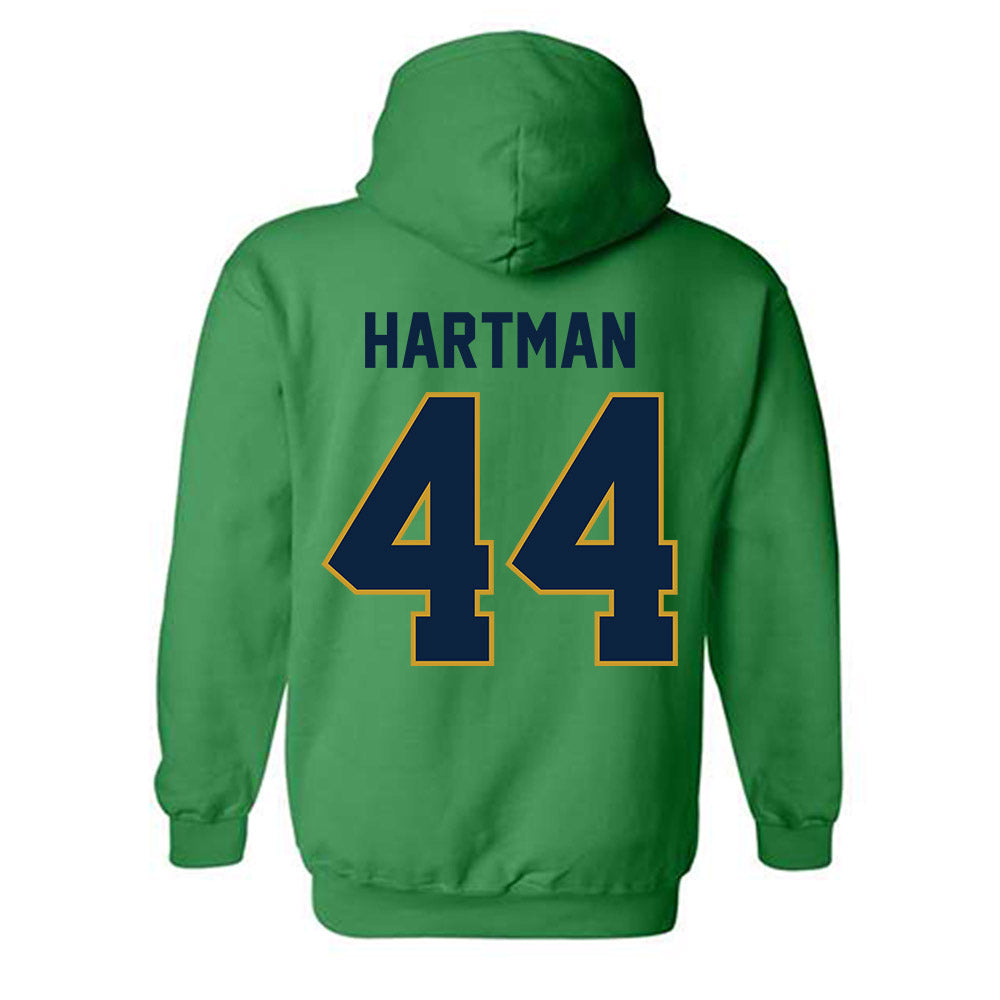 Notre Dame - NCAA Baseball : Trent Hartman - Sports Shersey Hooded Sweatshirt-1