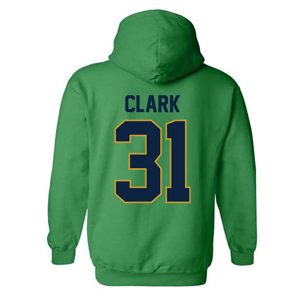 Notre Dame - NCAA Baseball : Evan Clark - Sports Shersey Hooded Sweatshirt-1