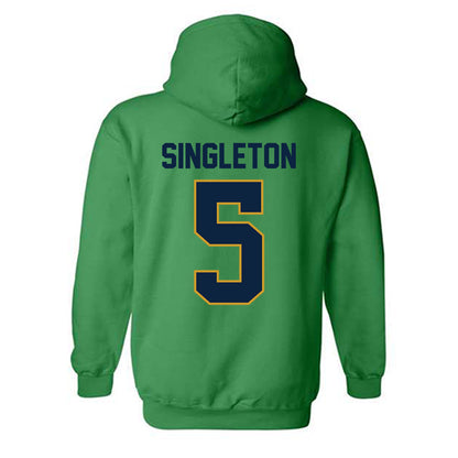Notre Dame - NCAA Baseball : Dylan Singleton - Sports Shersey Hooded Sweatshirt-1