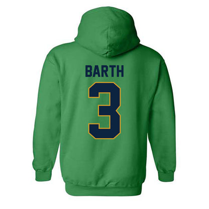 Notre Dame - NCAA Baseball : Mason Barth - Sports Shersey Hooded Sweatshirt-1