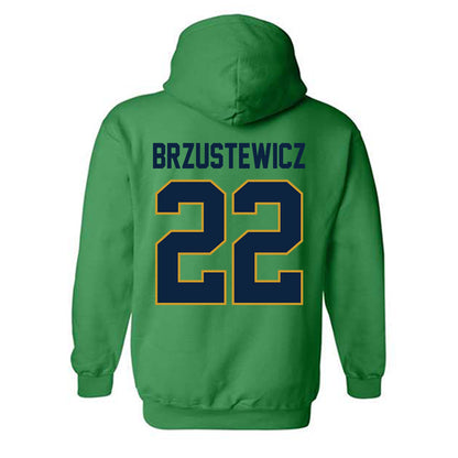 Notre Dame - NCAA Baseball : Parker Brzustewicz - Sports Shersey Hooded Sweatshirt