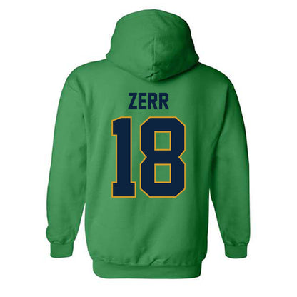 Notre Dame - NCAA Baseball : Aiden Zerr - Sports Shersey Hooded Sweatshirt-1