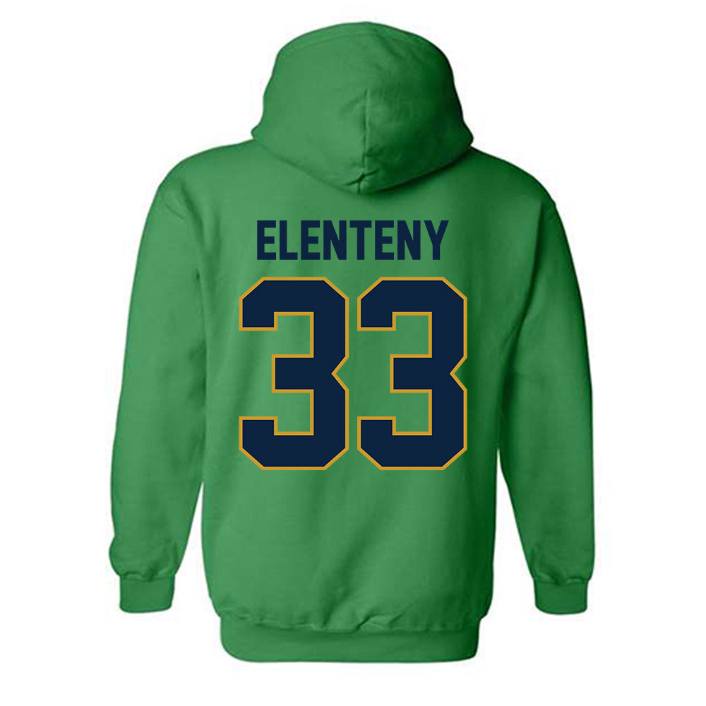 Notre Dame - NCAA Baseball : Connor Elenteny - Sports Shersey Hooded Sweatshirt-1