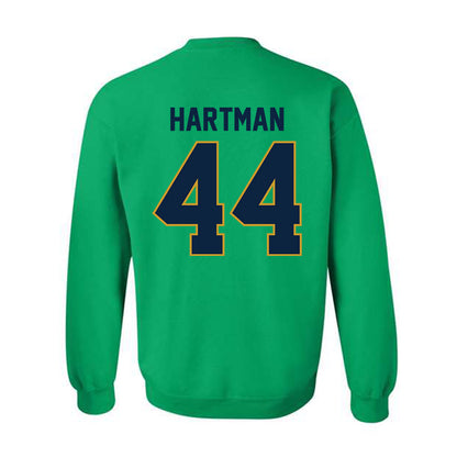 Notre Dame - NCAA Baseball : Trent Hartman - Sports Shersey Crewneck Sweatshirt-1