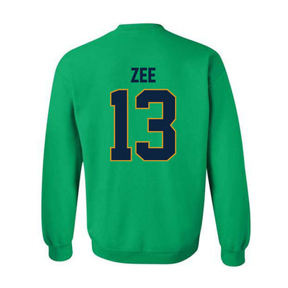 Notre Dame - NCAA Baseball : Jamie Zee - Sports Shersey Crewneck Sweatshirt-1