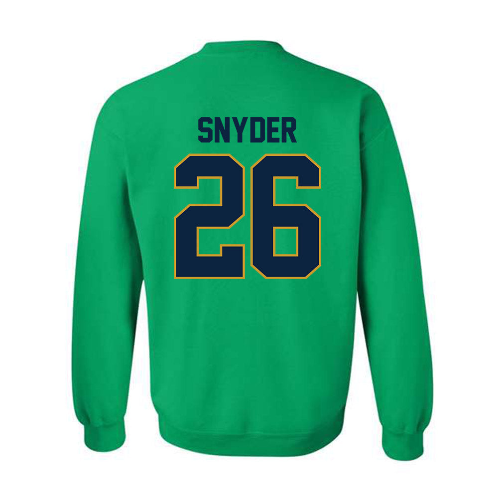 Notre Dame - NCAA Baseball : Garrett Snyder - Sports Shersey Crewneck Sweatshirt-1