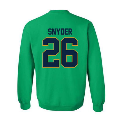 Notre Dame - NCAA Baseball : Garrett Snyder - Sports Shersey Crewneck Sweatshirt-1
