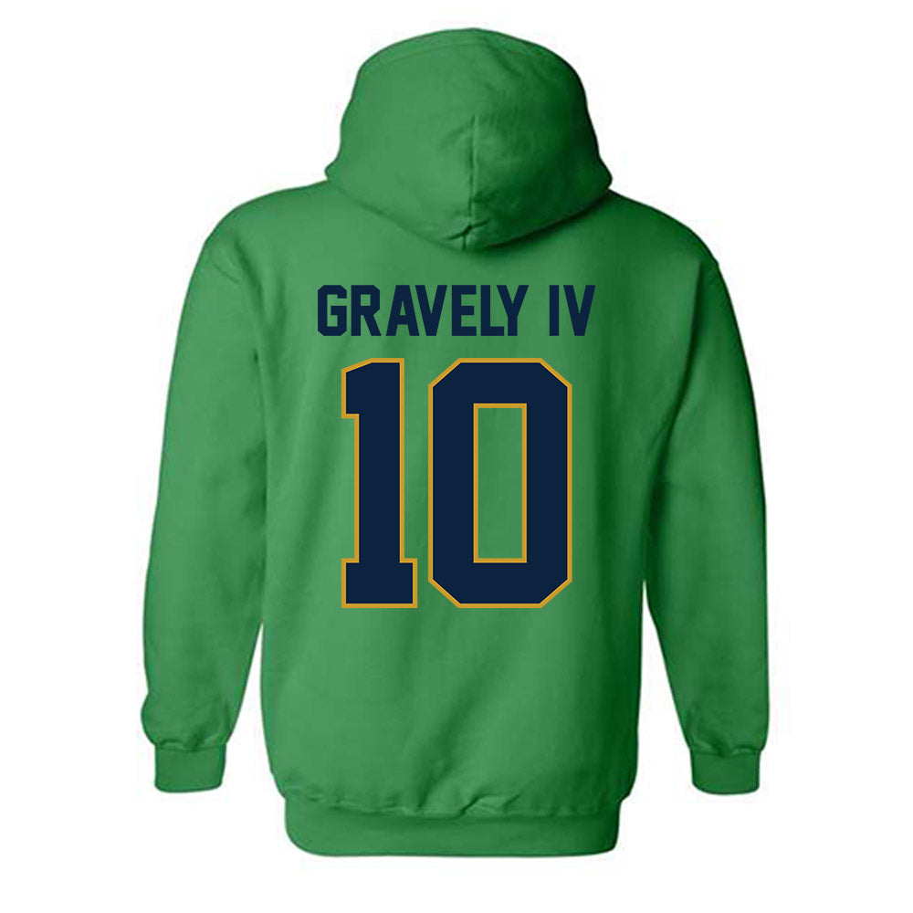 Notre Dame - NCAA Baseball : Warren Gravely IV - Sports Shersey Hooded Sweatshirt-1