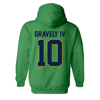 Notre Dame - NCAA Baseball : Warren Gravely IV - Sports Shersey Hooded Sweatshirt-1