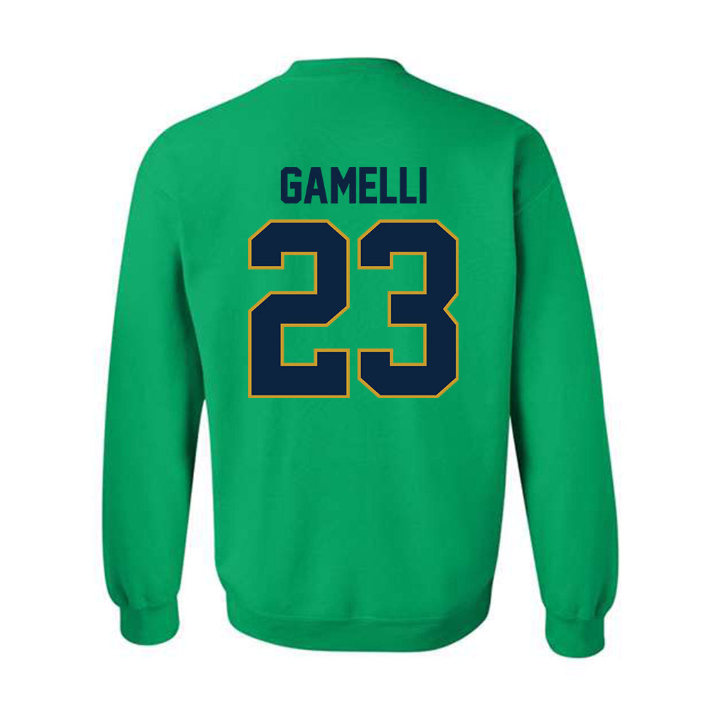Notre Dame - NCAA Baseball : Gian Gamelli - Sports Shersey Crewneck Sweatshirt-1