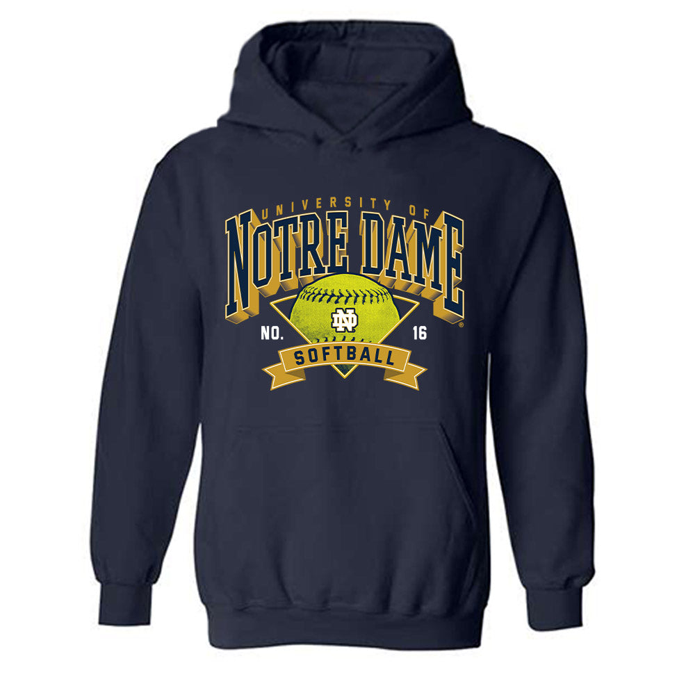 Notre Dame - NCAA Softball : Olivia Levitt - Sports Shersey Hooded Sweatshirt