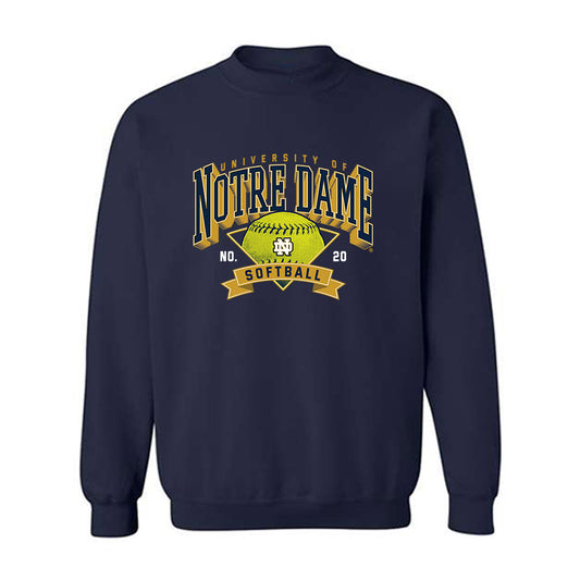 Notre Dame - NCAA Softball : Kaia Cortes - Sports Shersey Crewneck Sweatshirt-0