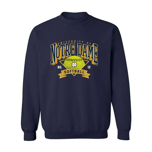 Notre Dame - NCAA Softball : Ava Zachary - Sports Shersey Crewneck Sweatshirt-0