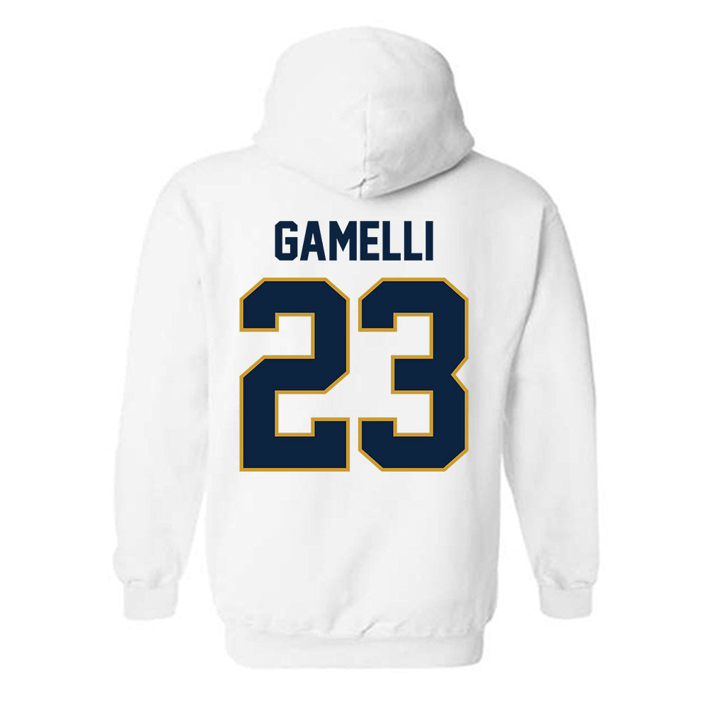 Notre Dame - NCAA Baseball : Gian Gamelli - Sports Shersey Hooded Sweatshirt-1