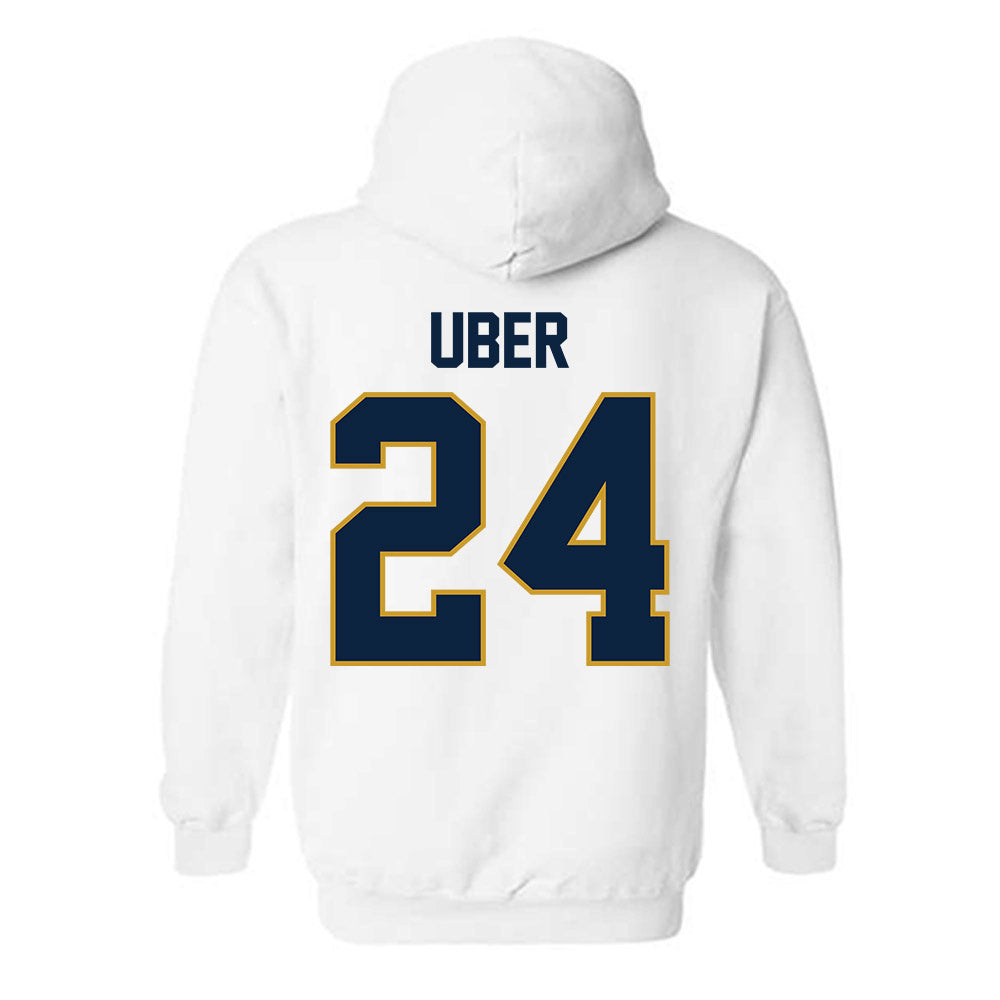 Notre Dame - NCAA Baseball : Ty Uber - Sports Shersey Hooded Sweatshirt-1