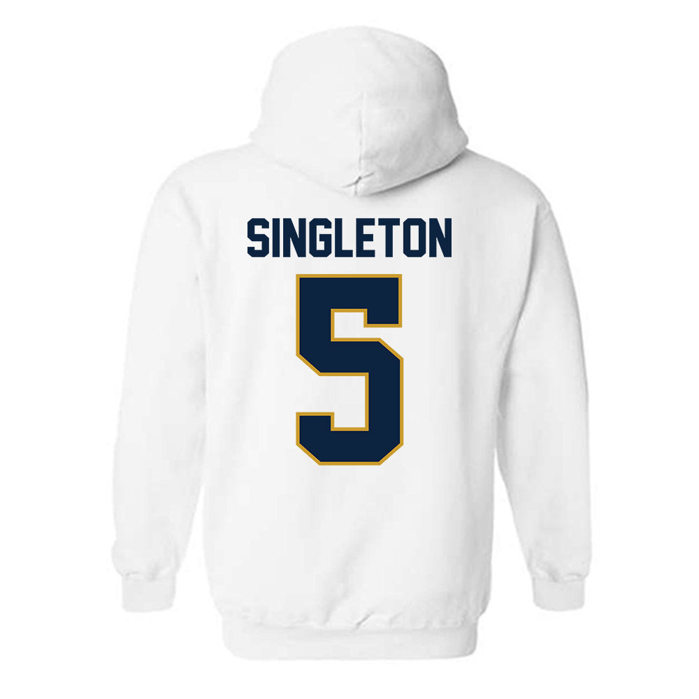 Notre Dame - NCAA Baseball : Dylan Singleton - Sports Shersey Hooded Sweatshirt-1