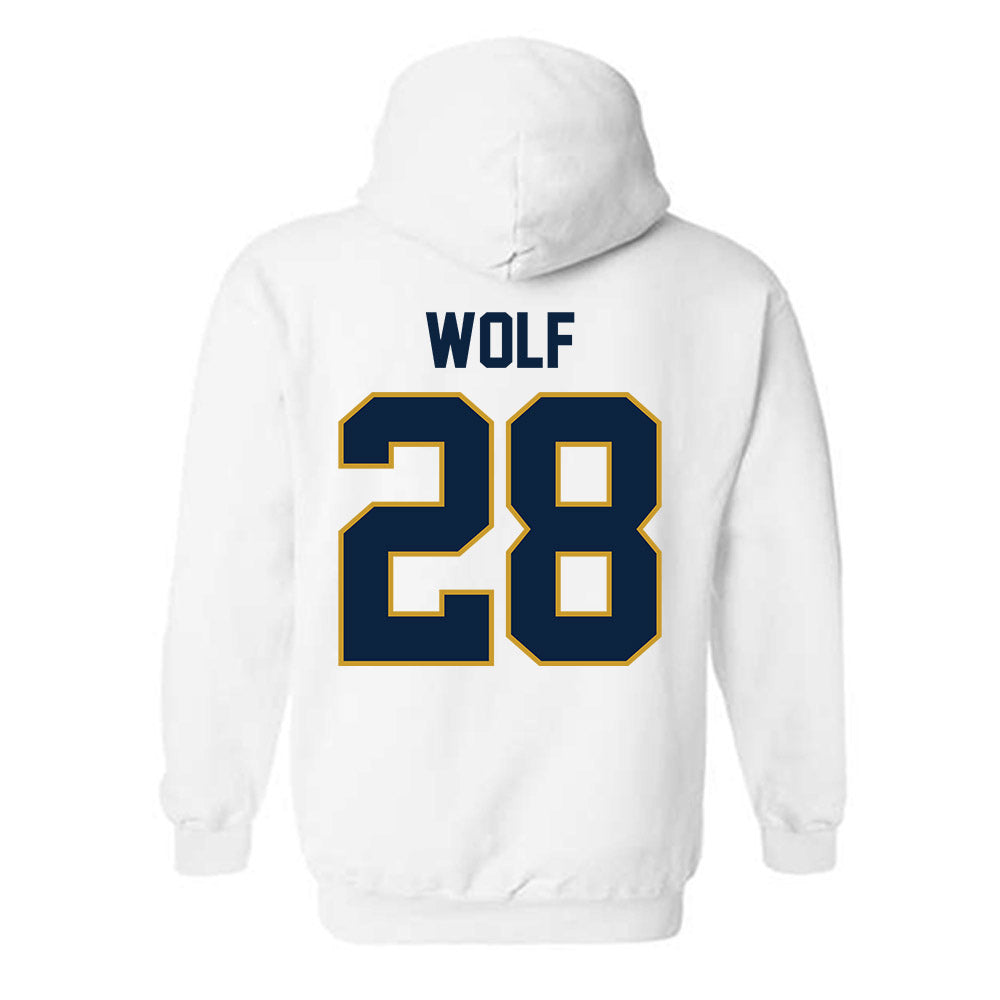 Notre Dame - NCAA Baseball : Rhys Wolf - Sports Shersey Hooded Sweatshirt-1