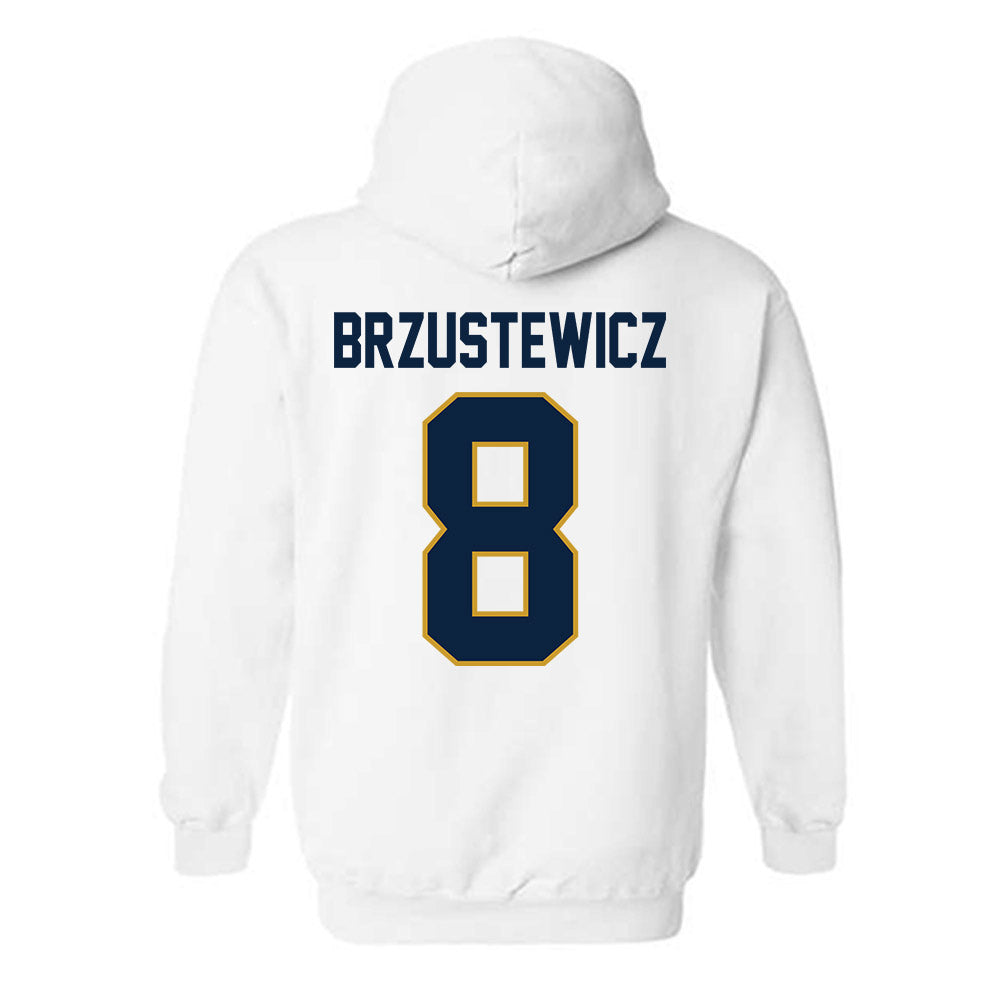 Notre Dame - NCAA Baseball : Hudson Brzustewicz - Sports Shersey Hooded Sweatshirt-1