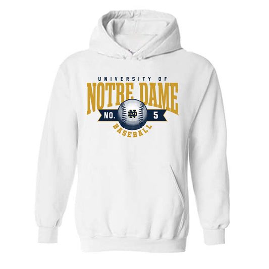Notre Dame - NCAA Baseball : Dylan Singleton - Sports Shersey Hooded Sweatshirt-0