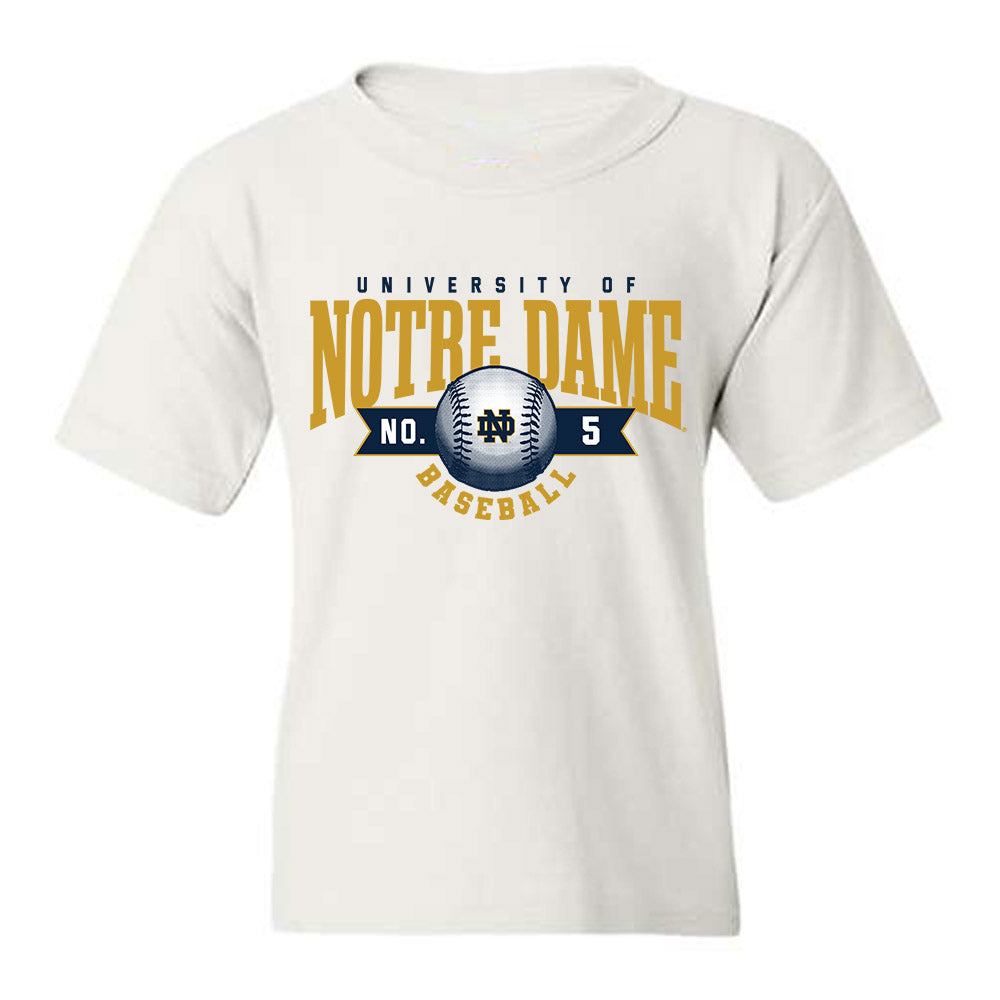 Notre Dame - NCAA Baseball : Dylan Singleton - Sports Shersey Youth T-Shirt-0