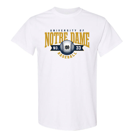 Notre Dame - NCAA Baseball : Connor Elenteny - Sports Shersey T-Shirt-0