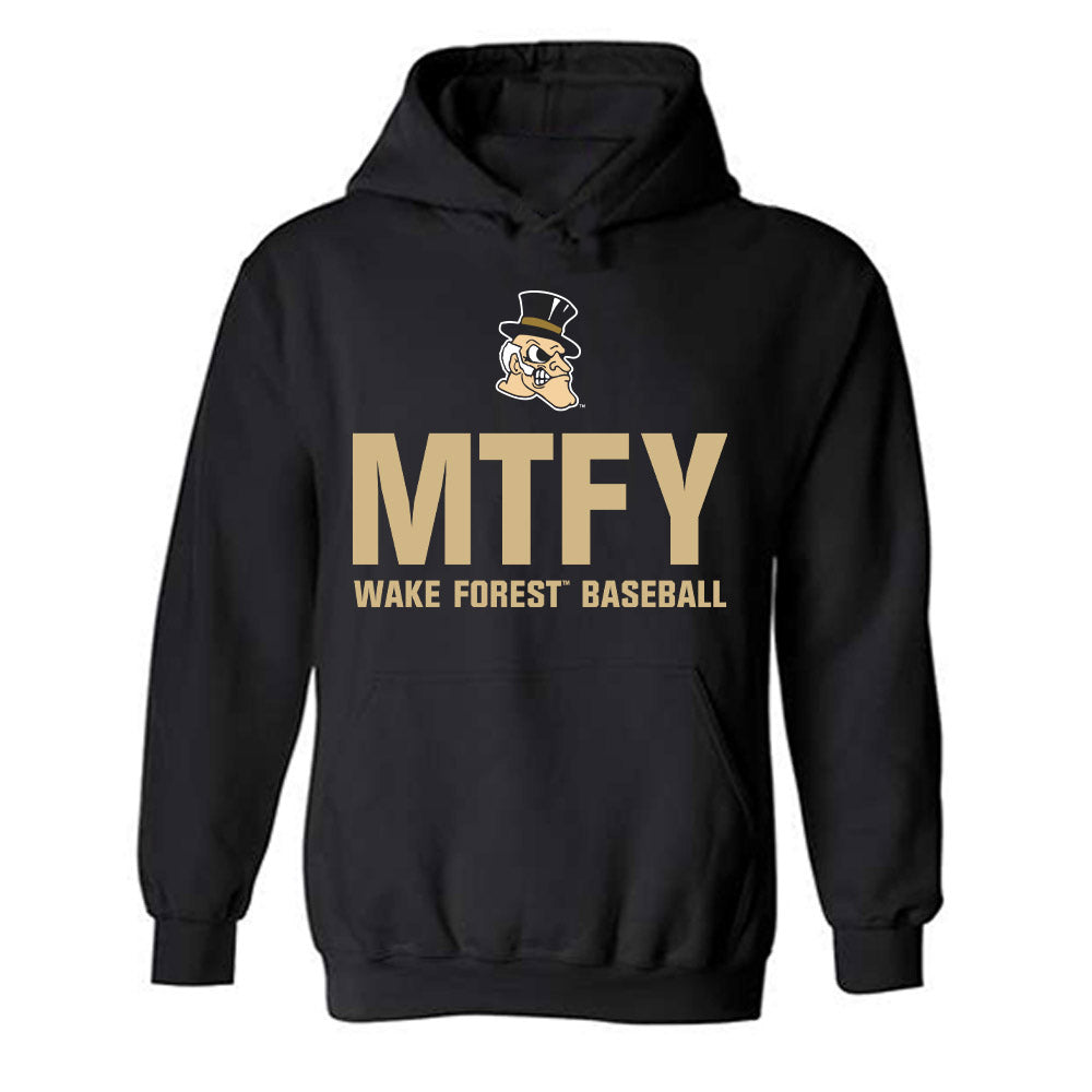 Wake Forest - NCAA Baseball : Logan D'Amico - Classic Shersey Hooded Sweatshirt-0