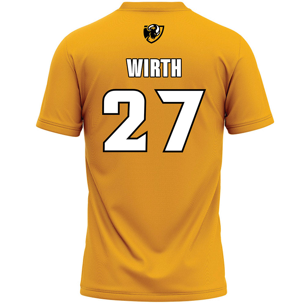 VCU - NCAA Women's Lacrosse : Natalie Wirth - Gold Lacrosse Jersey-1