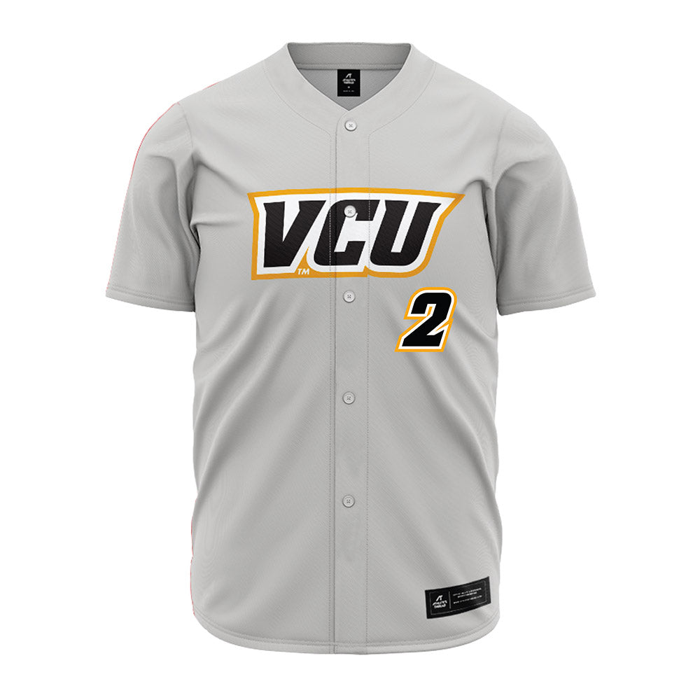 VCU - NCAA Baseball : Braydon Hallman - Grey Jersey-0