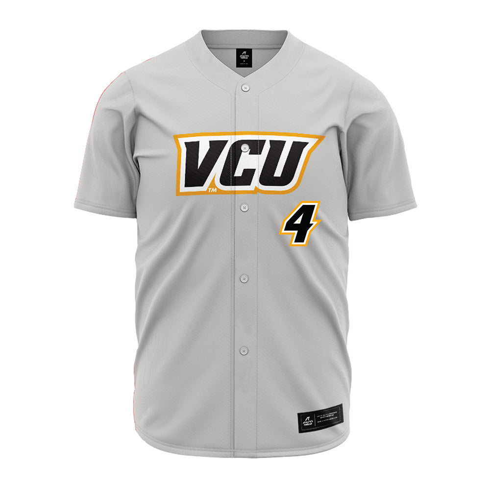 VCU - NCAA Baseball : Michael Malone - Grey Jersey-0