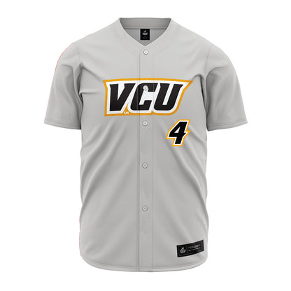 VCU - NCAA Baseball : Michael Malone - Grey Jersey-0